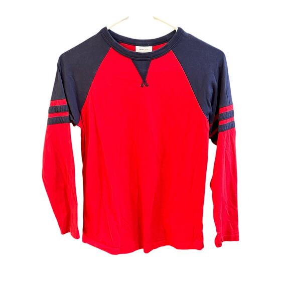 Hanna Andersson Red/Blue Raglan Shirt, VGUC, Sz 140cm (10) (10B) - Picture 1 of 6